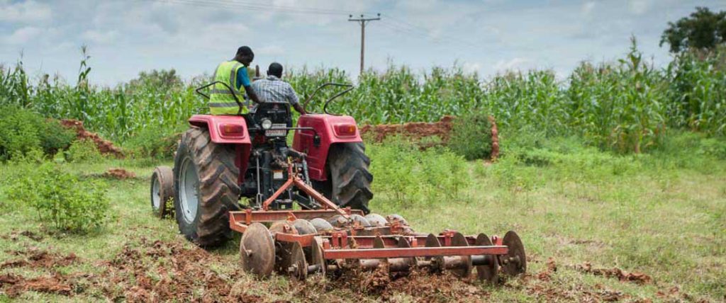 Massey Ferguson Tractors with farm implements